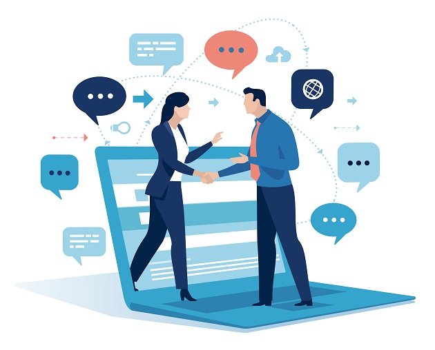 communication-and-social-network-concept-connection-on-line-network-business-vector-illustration