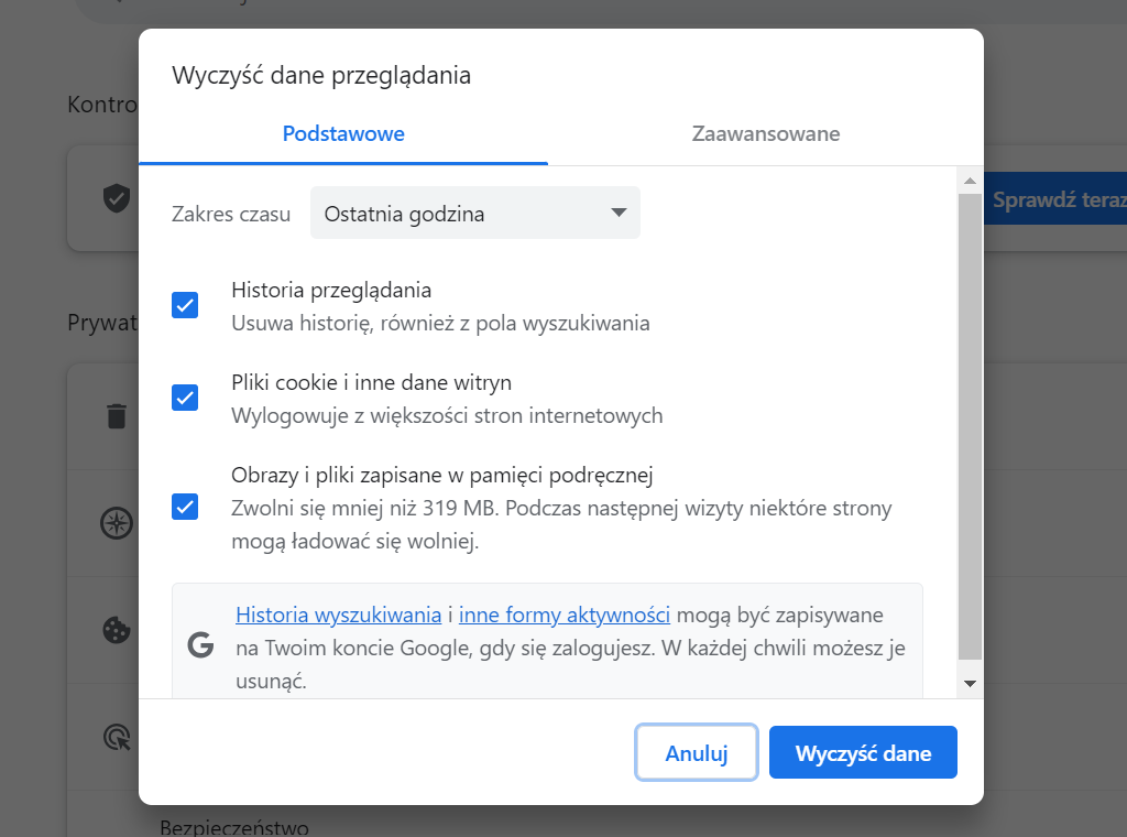 historia przeglądania