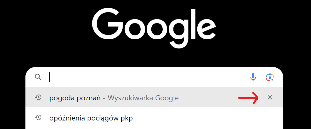 historia wyszukiwania